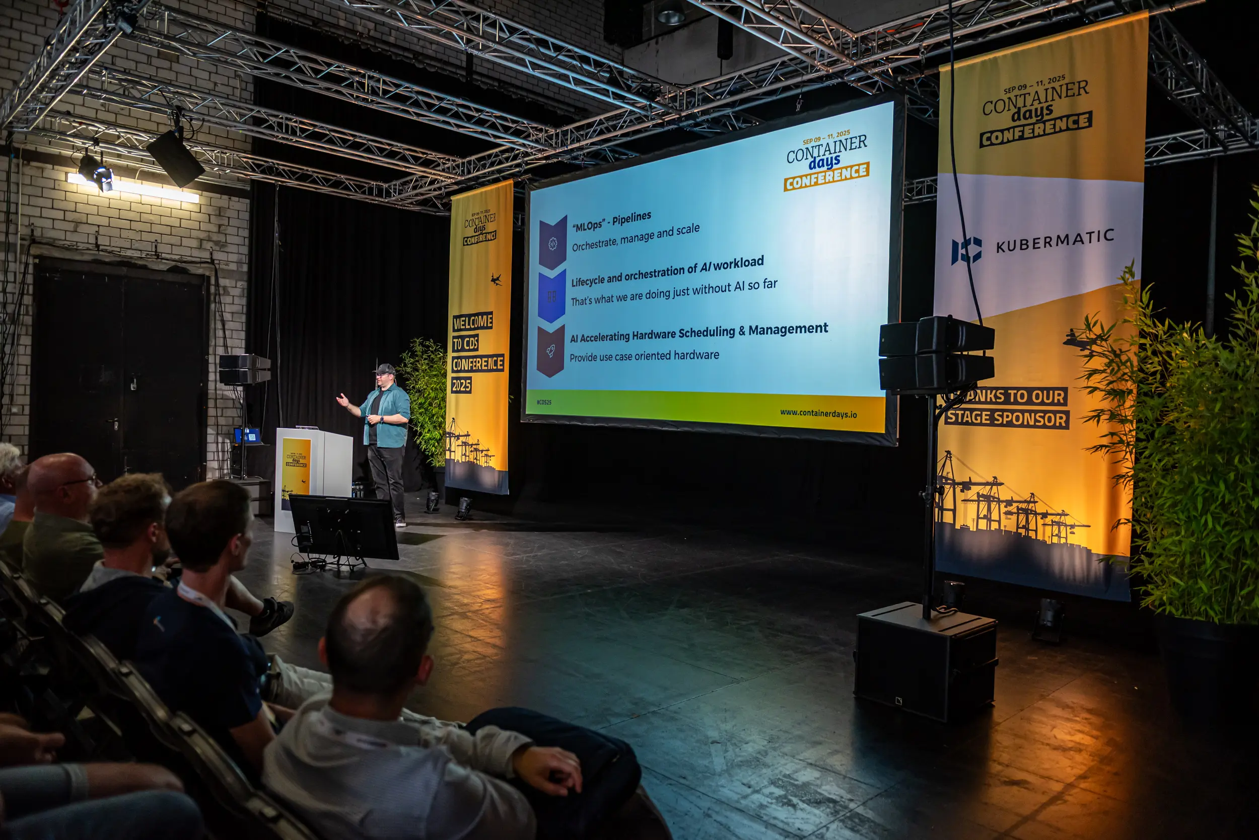 On stage at ContainerDays 2025